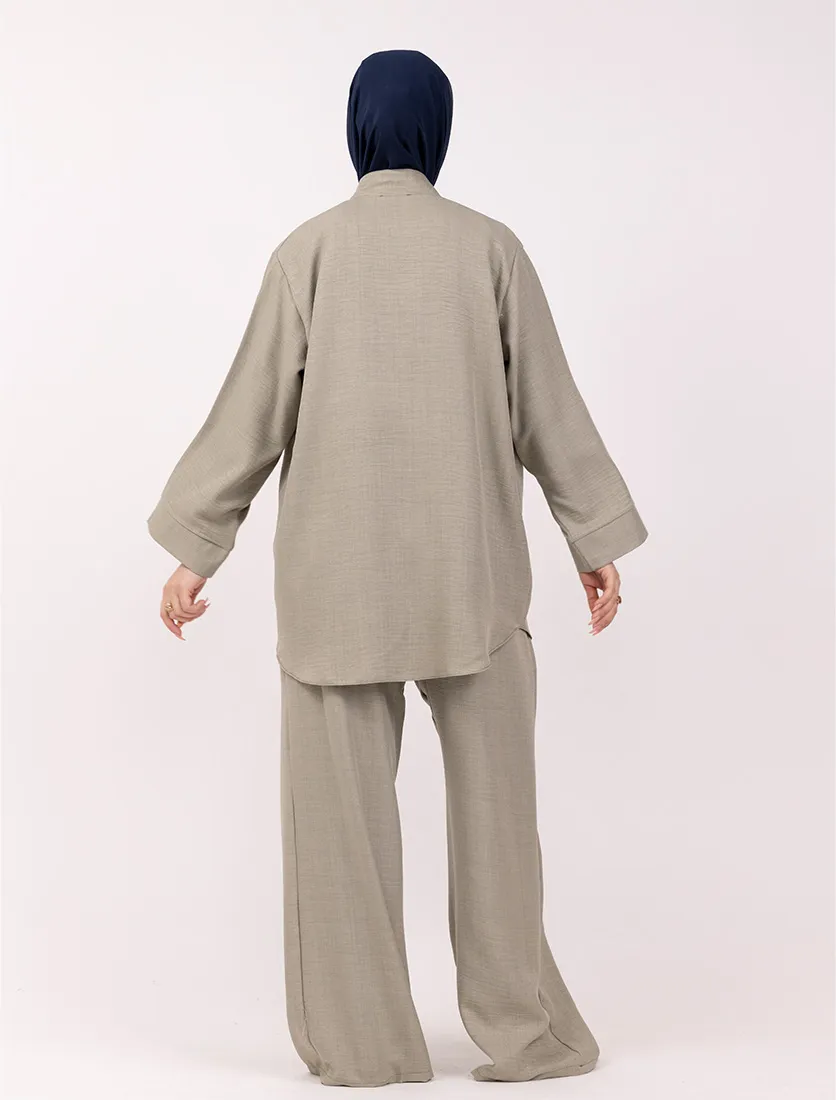 Sage Linen Feel Co Ord